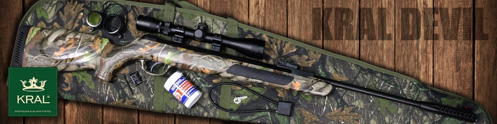 kral devil camo air rifle set .22