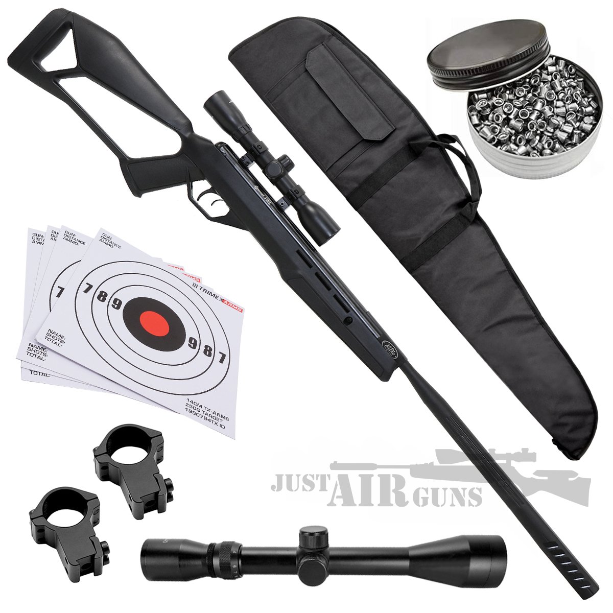 Crosman QuietFire Air Rifle Bundle Set 1