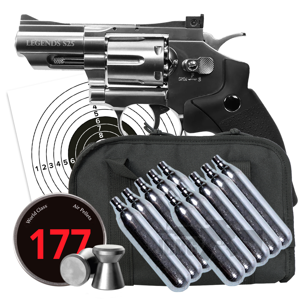 S25 CO2 Umarex Legends Revolver Bundle Set Just Air Guns