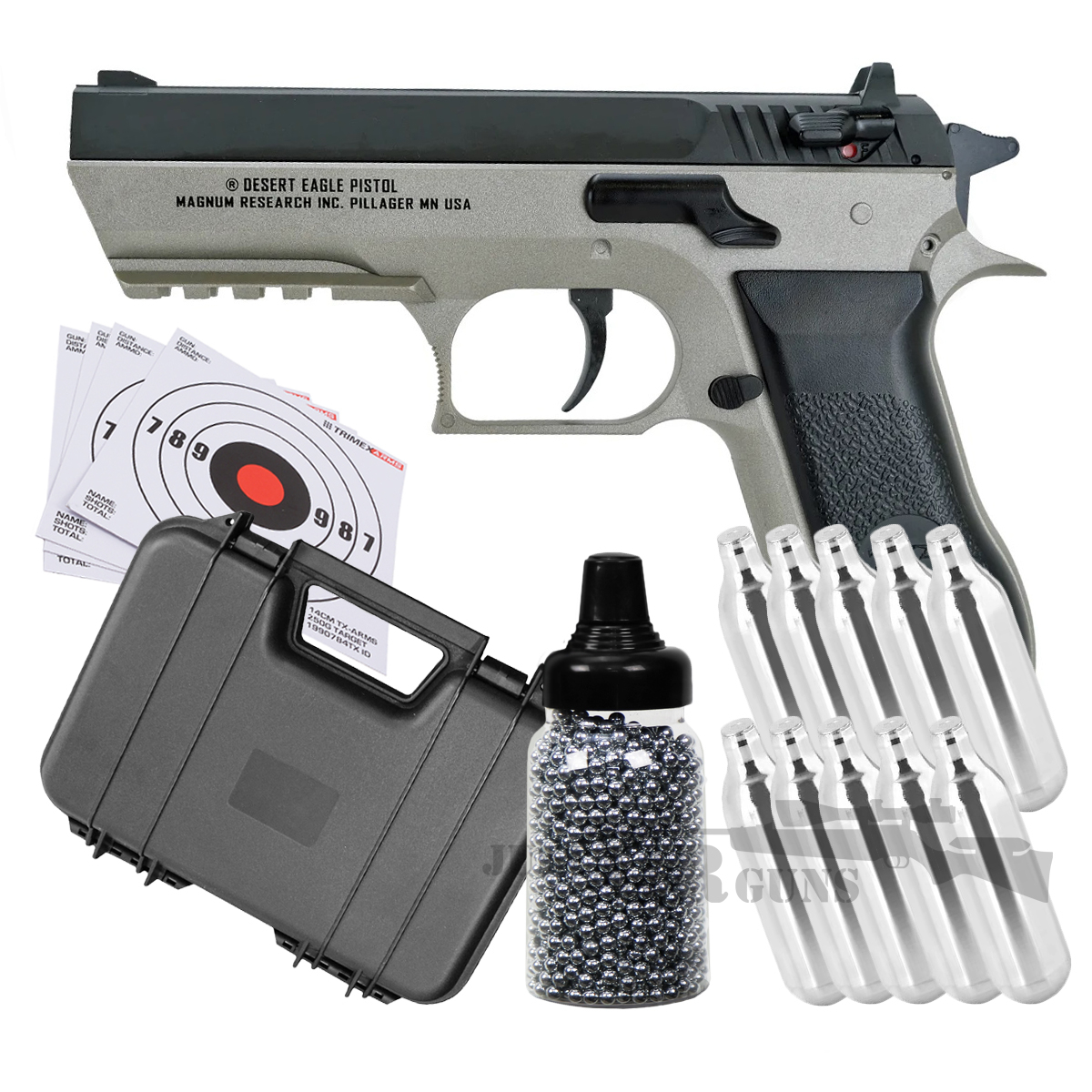Baby Desert Eagle Cybergun 4 5mm Air Pistol Dual Tone Bundle Set ll1