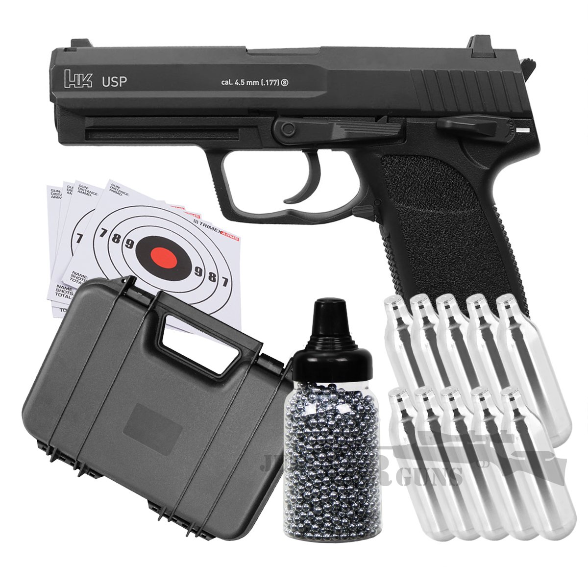 Heckler & Koch USP Blowback CO2 BB Air Pistol Bundle Set c5