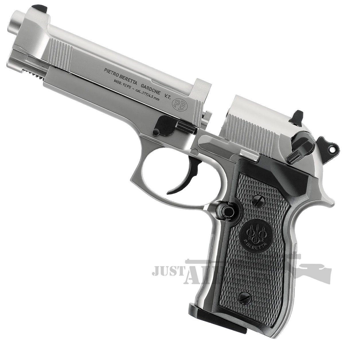 Beretta 92F Nickel 177 CO2 Air Pistol Bundle 2