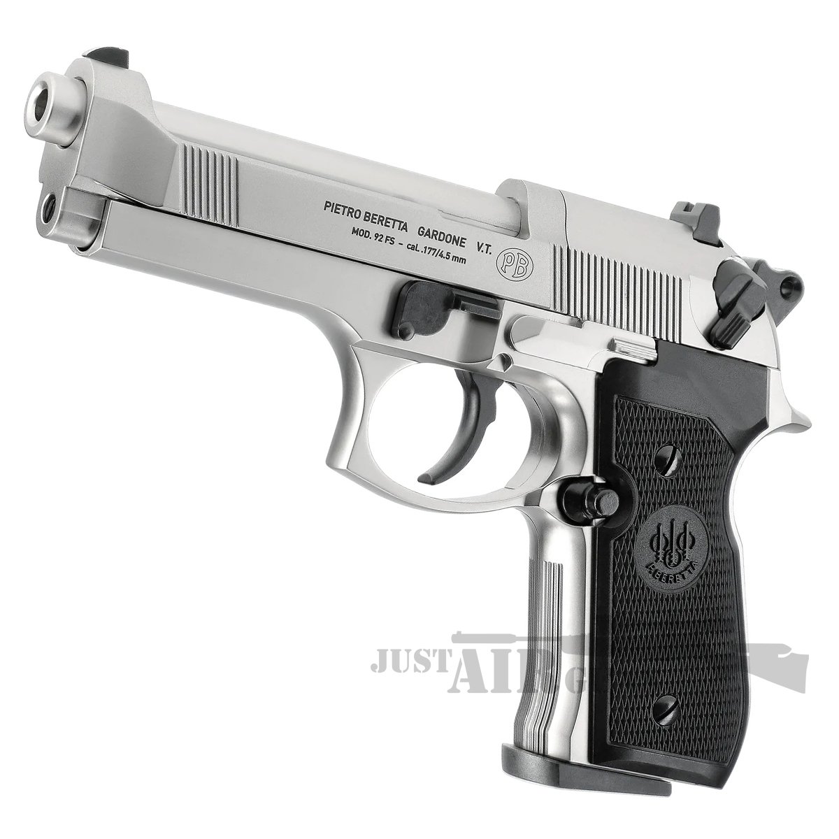 Beretta 92F Nickel 177 CO2 Air Pistol Bundle 3
