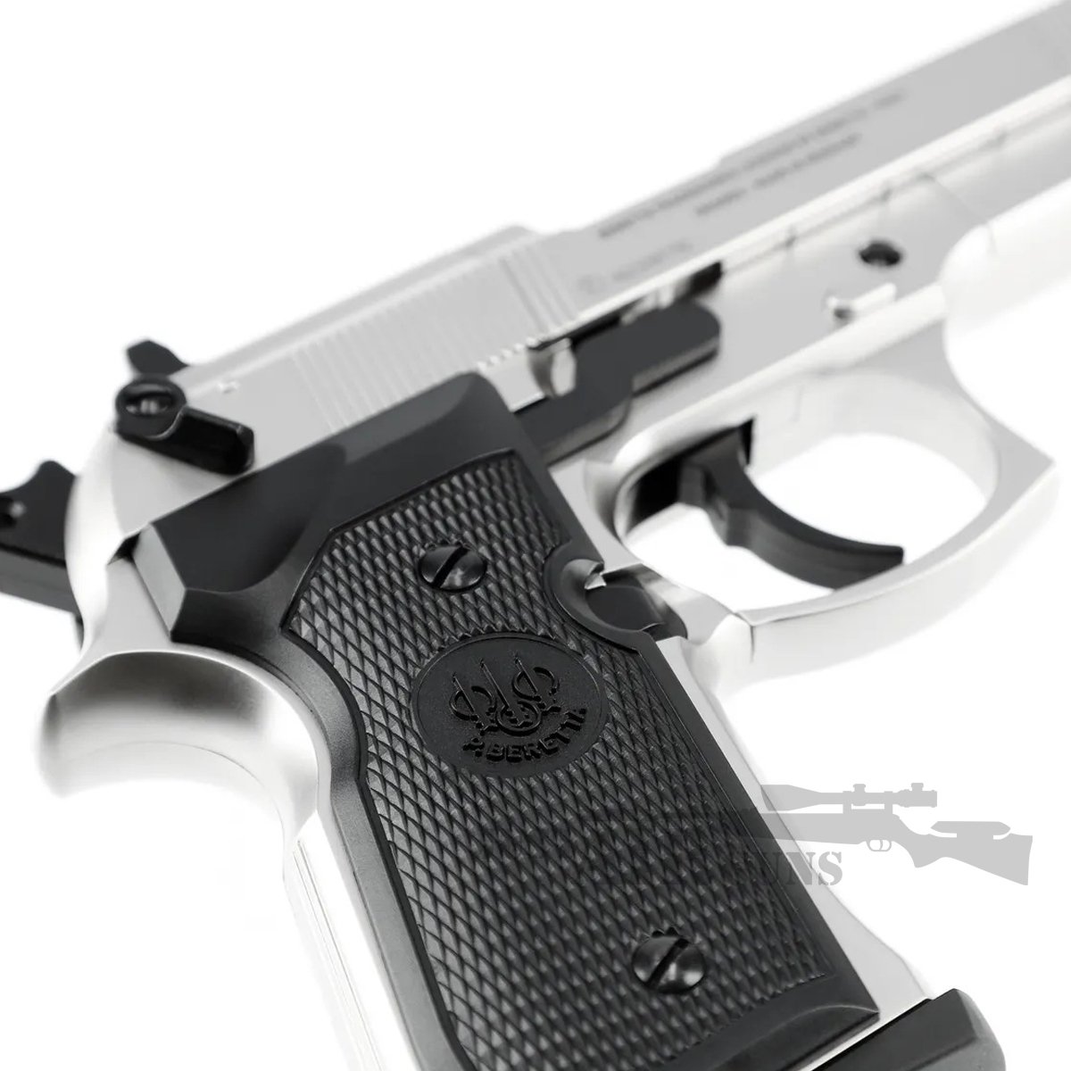 Beretta 92F Nickel 177 CO2 Air Pistol Bundle 5