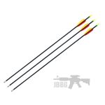 Pack of 3x 30 inch fibreglass archery arrows from Anglo Arms 44