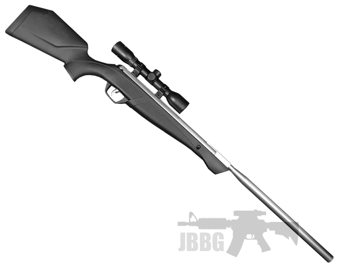 Crosman Silver Fox NP .22 Air Rifle with Scope Just Air Guns