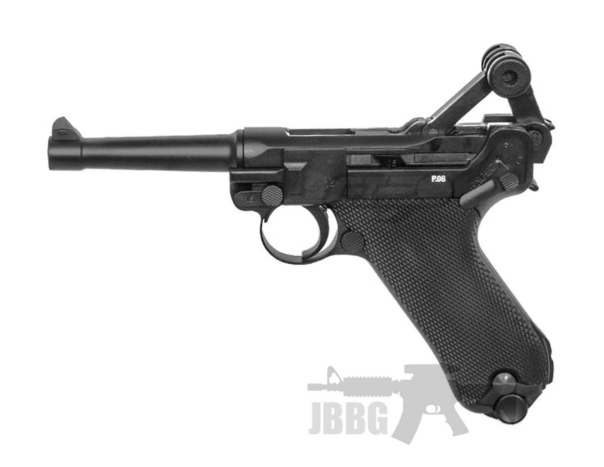 東京マルイ LUGER P.08 BB AIR SPARIS GUN English] 1980's P08 Luger Airsoft Spring Tokyo Marui ? - YouTube