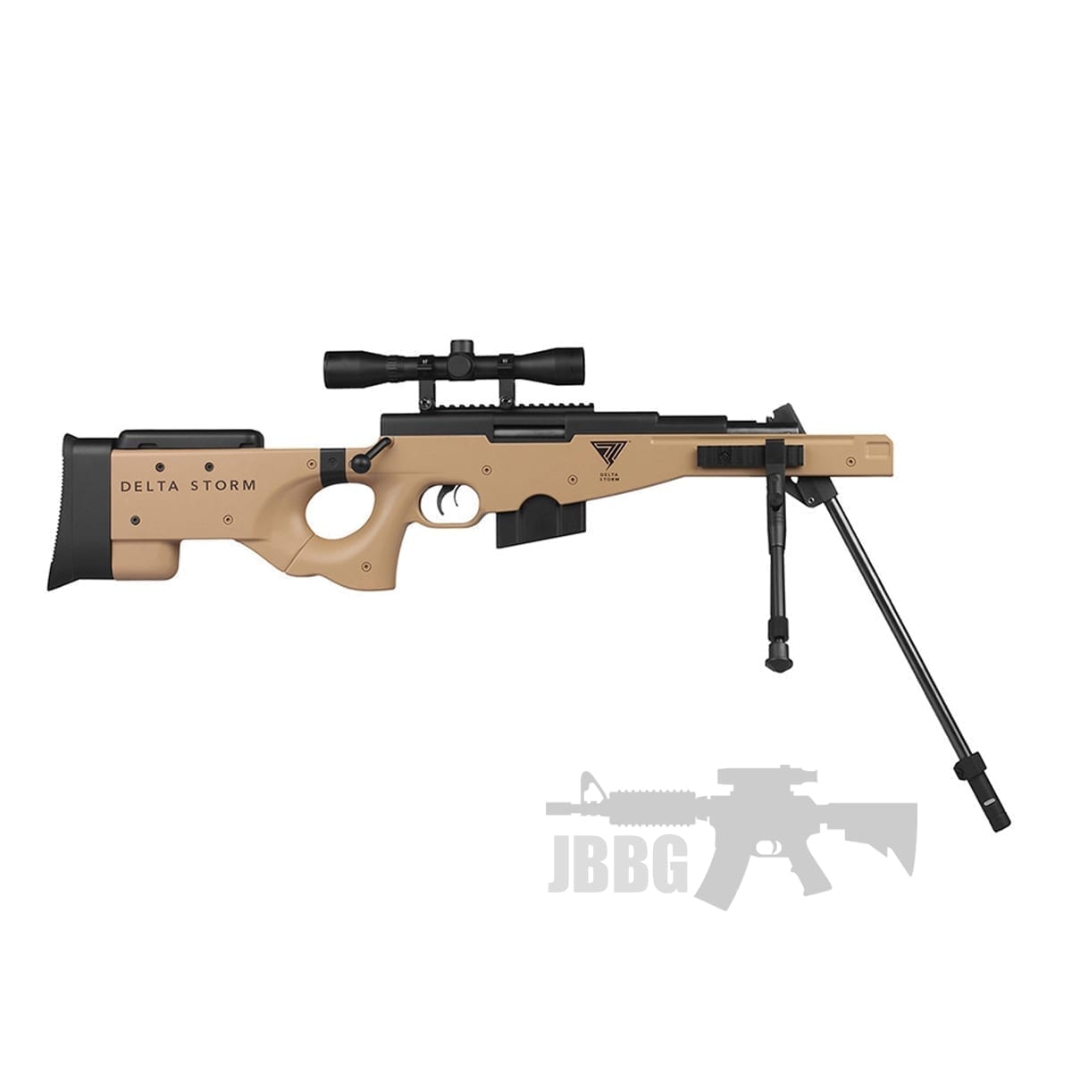 Phantom Elite Sand Desert Sniper .22 Air Rifle with Scope and Bipod