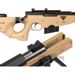 Phantom Elite Sand Desert Sniper .22 Air Rifle with Scope and Bipod