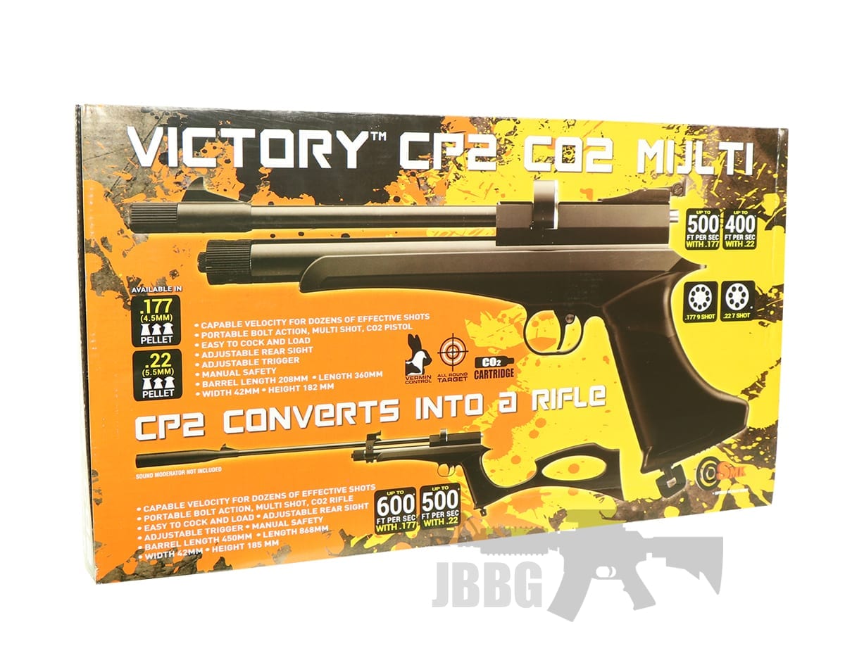 Victory CP2 Black .177 Co2 Air Pistol Rifle Kit - Just Air Guns