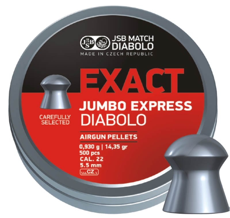 Diabolo Exact Jumbo Express Airgun Pellets .22 500