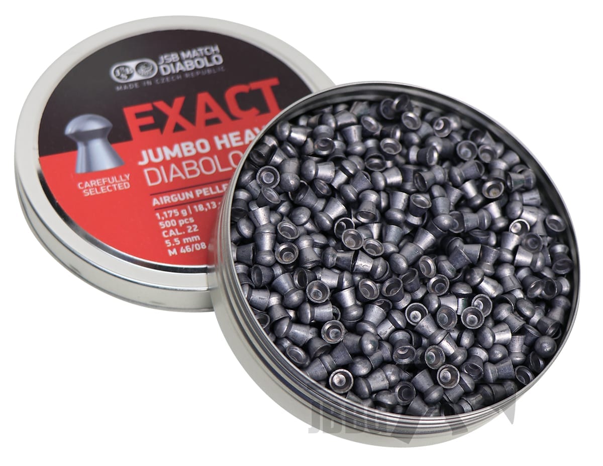 Diabolo Exact Jumbo Heavy Airgun Pellets .22 500 Just Air Guns