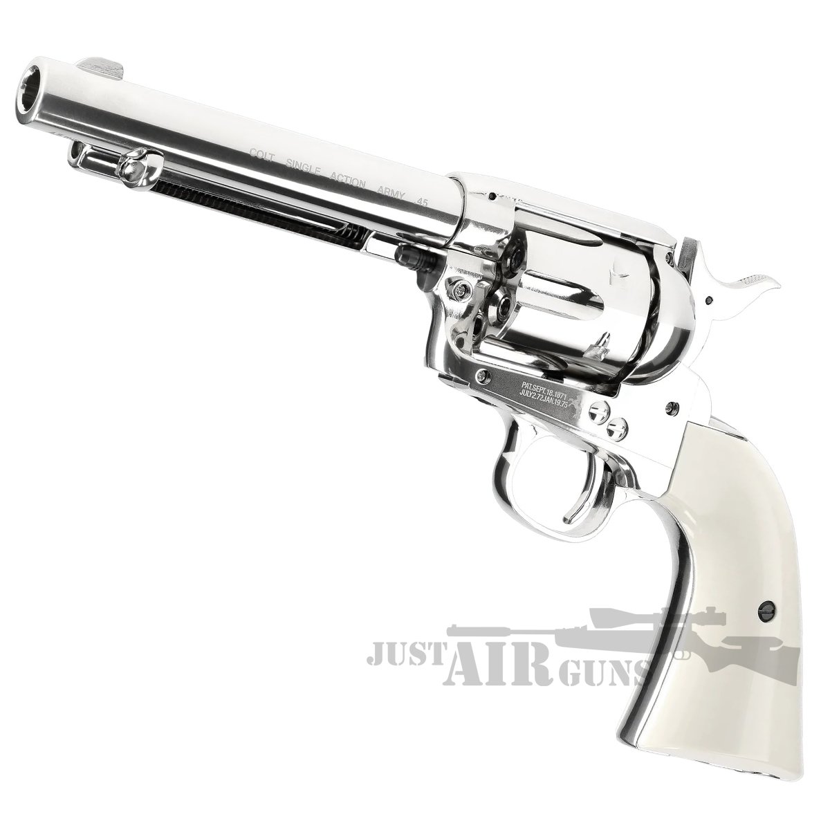 Colt SAA .45 Nickel & Pearl Single Action Army .177 Co2