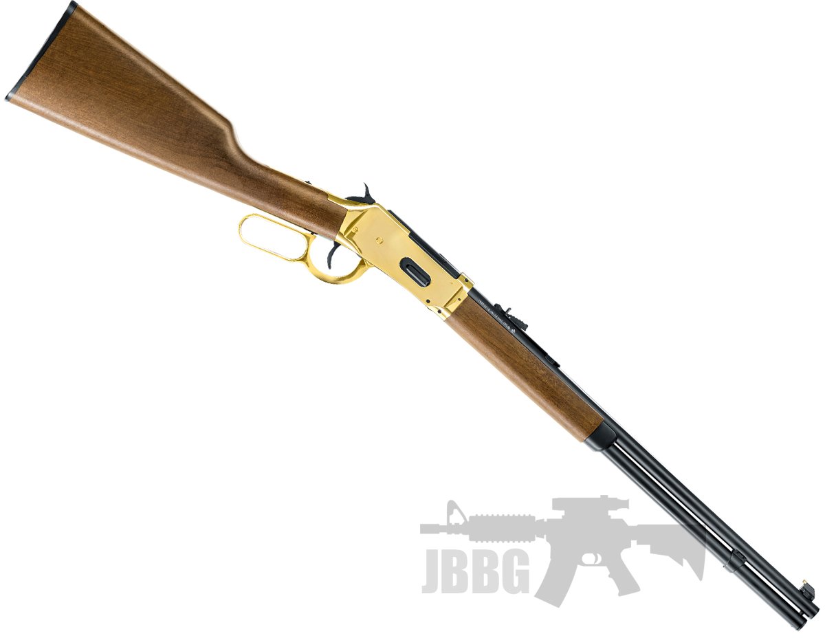Gold Lever Action Rifle