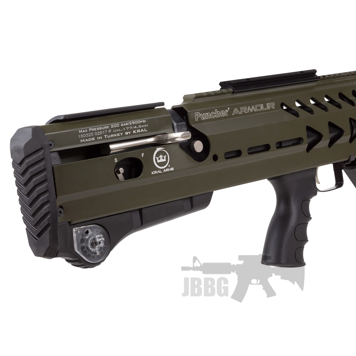 Kral Arms Puncher Armour .177 Air Rifle Green