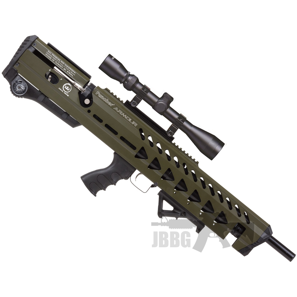 Kral Arms Puncher Armour .177 Air Rifle Green