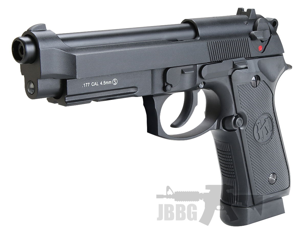 KL M92 Co2 Black Blowback Air Pistol Just Air Guns