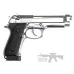 KL M92 Co2 Polished Chrome Blowback Air Pistol