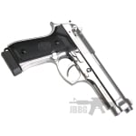 KL M92 Co2 Polished Chrome Blowback Air Pistol
