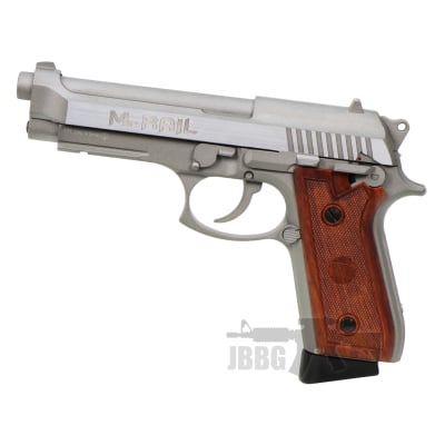 Milbro M92 Rail Silver Blowback Co2 Air Pistol