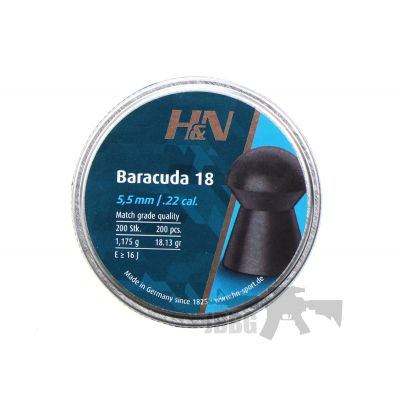 H&N Baracuda 18 .22 200ct Pellets