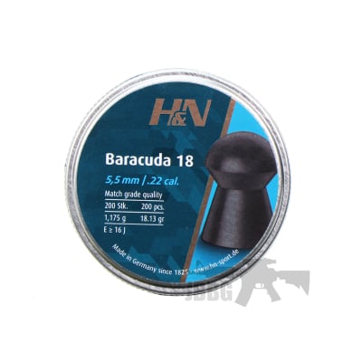 H&N Baracuda 18 .22 200ct Pellets