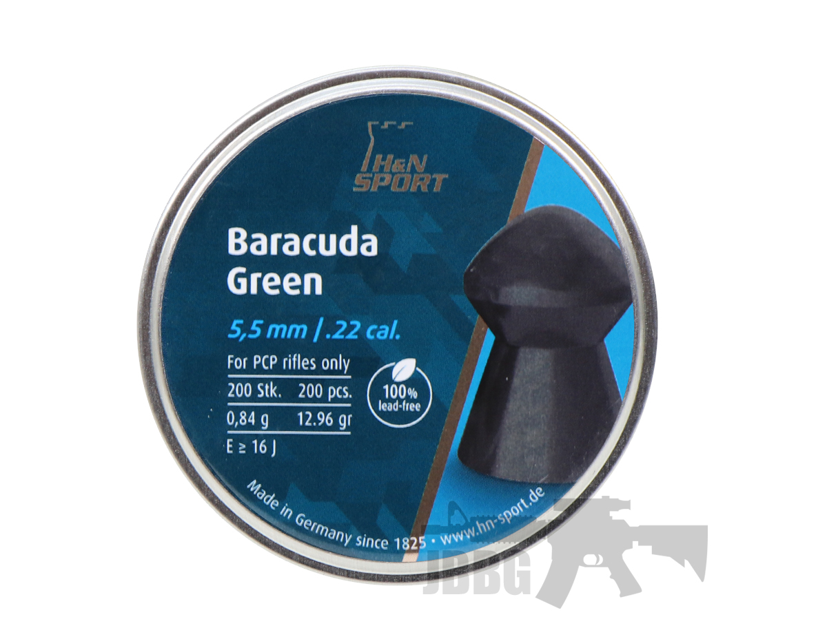 Plombs H&N Baracuda Green – Sans Plomb – Calibres .177 & .22 – Pour Carabine Et Chasse