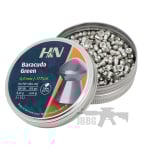 H&N Baracuda Green .177 300ct Pellets