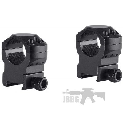TACTICAL RING MOUNTS 1″ (2 PIECE WEAVER HIGH)