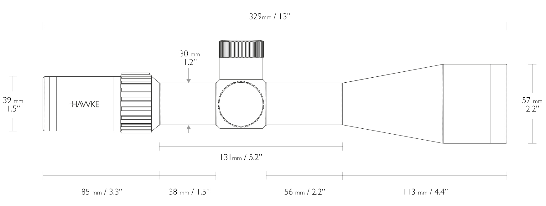 Airmax 30 SF Compact 6-24×50 (AMX IR)