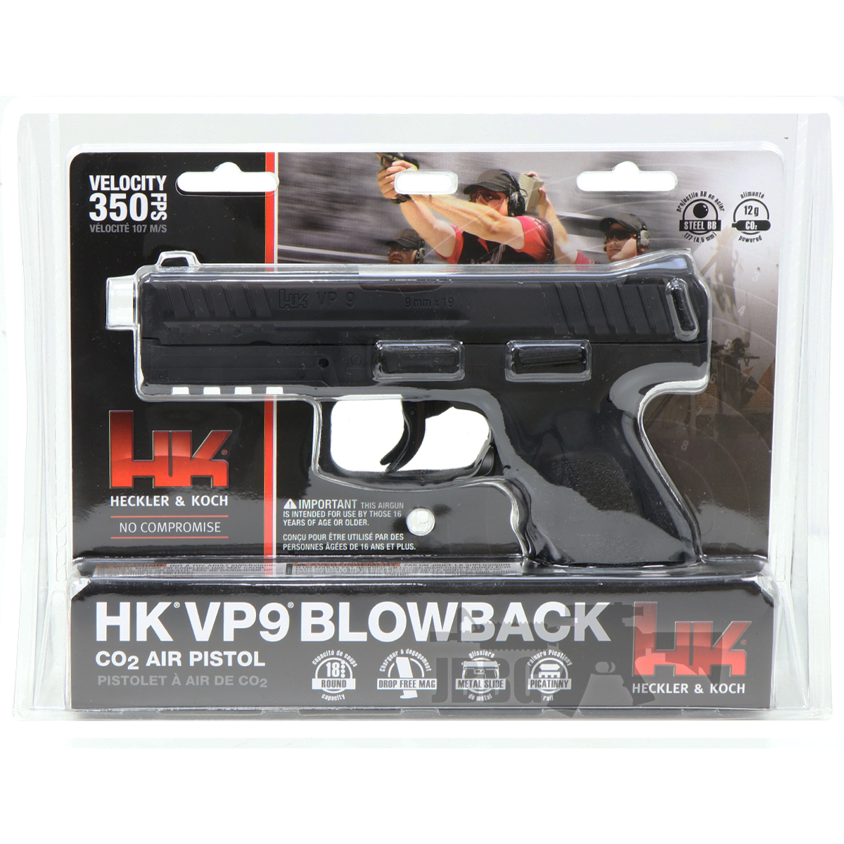Umarex HK VP9 Co2 Air Pistol Blister Pack