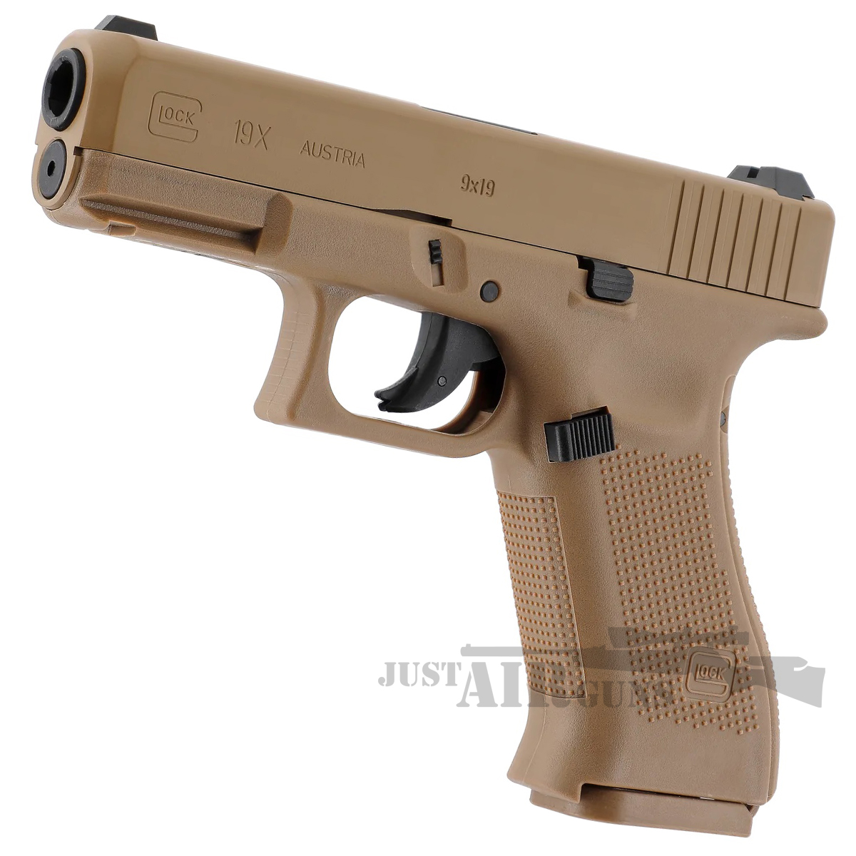 トイガン Glock 19 Tan Glock 19X Tan CO2 Air Pistol - Just Air Guns