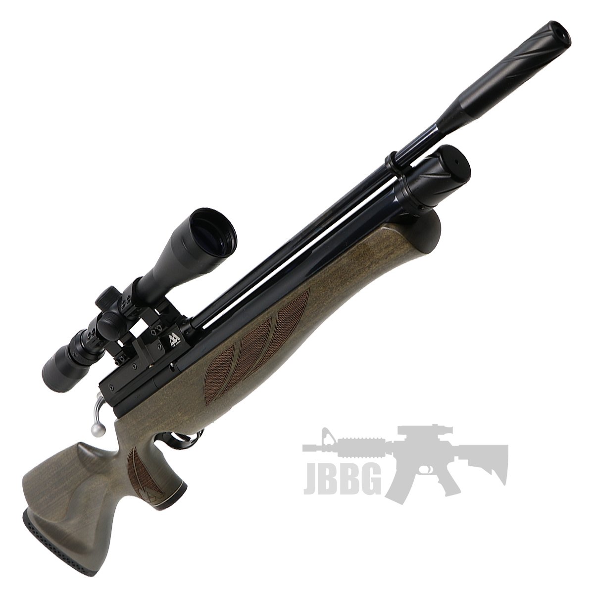 AirArms S410 Carbine S/Light 10 Shot Ambi Hunter Green Stock Air Rifle .22
