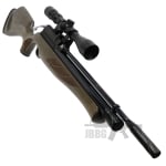 AirArms S410 Carbine S/Light 10 Shot Ambi Hunter Green Stock Air Rifle .22