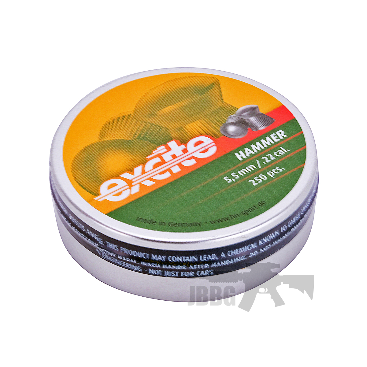 H&N Excite Hammer 5.5mm .22 Cal 250 Pellets Just Air Guns