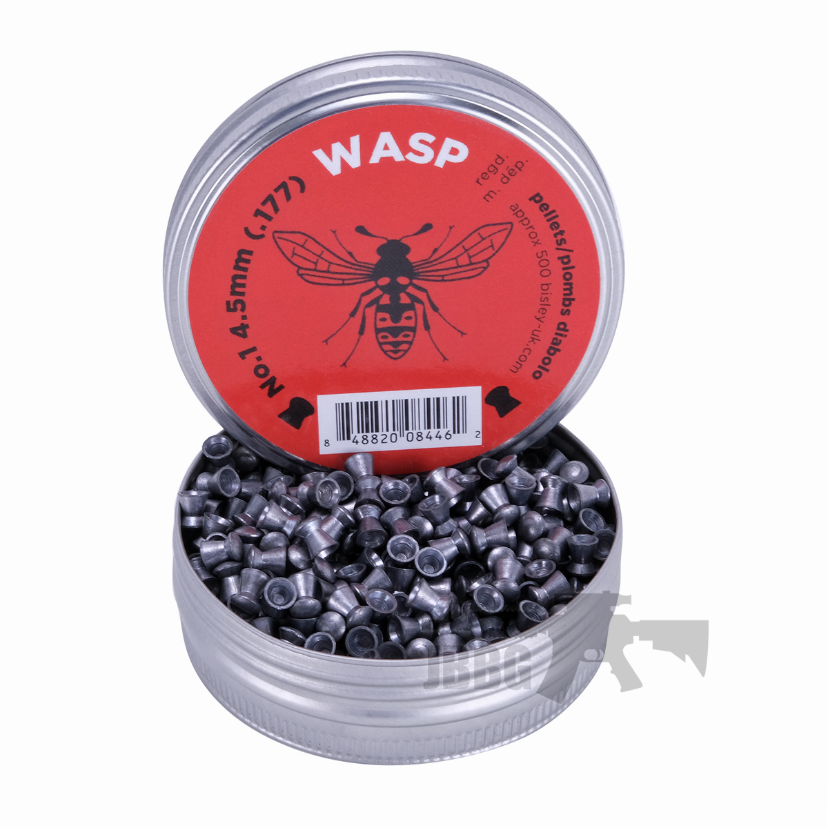 Bisley Wasp Red .177 ~Tin of 500 pellets for Air Gun Rifle Pistol 4.5mm 