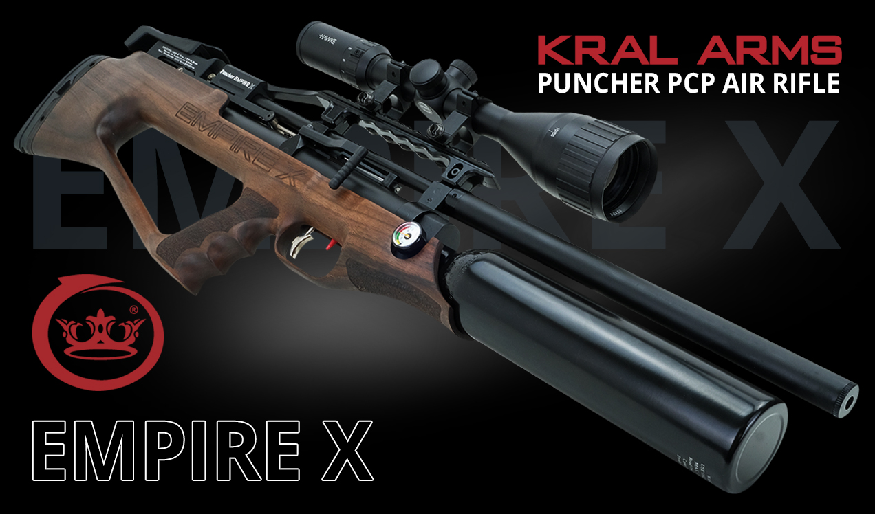 Kral Puncher Empire X Walnut Stock PCP Air Rifle b1