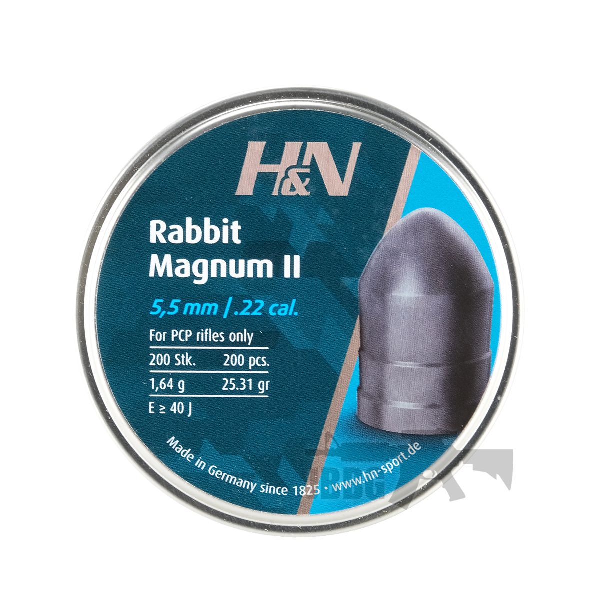 Choose Quantity H&N .22 5.5mm Rabbit Magnum II PCP Pellets 