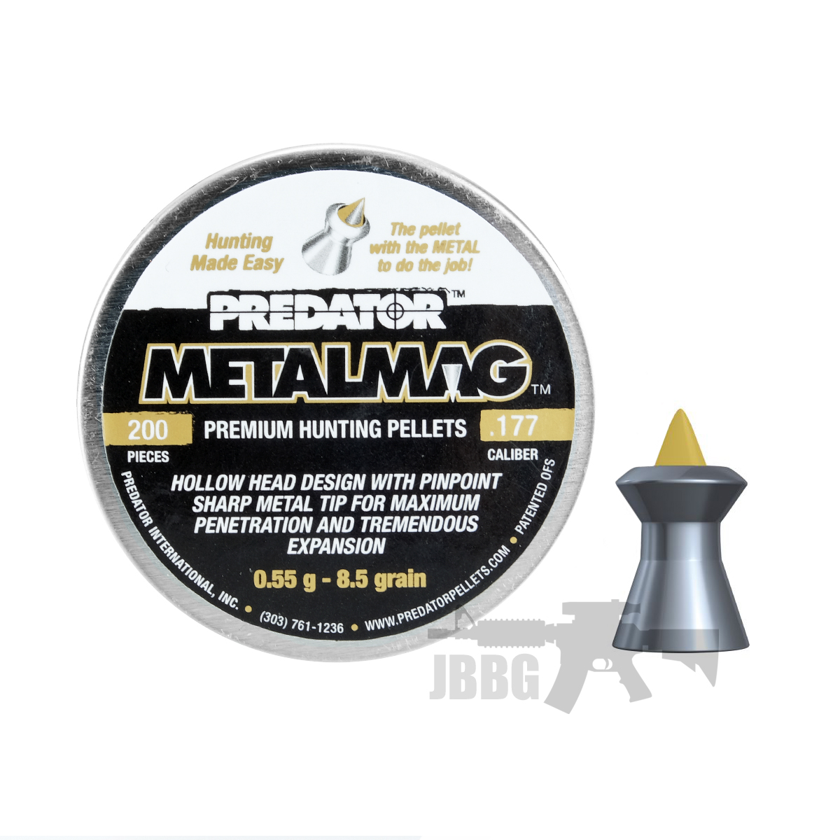 JSB Predator Metalmag 177 Air Gun Pellets Just Air Guns