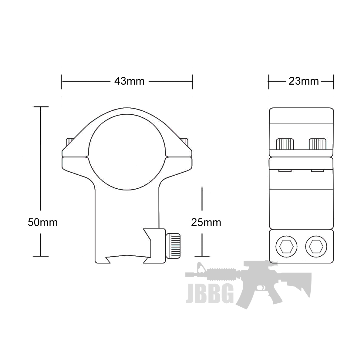 HighProfile 11mm Dovetail Air Rifle Scope Mounts Just Air Guns