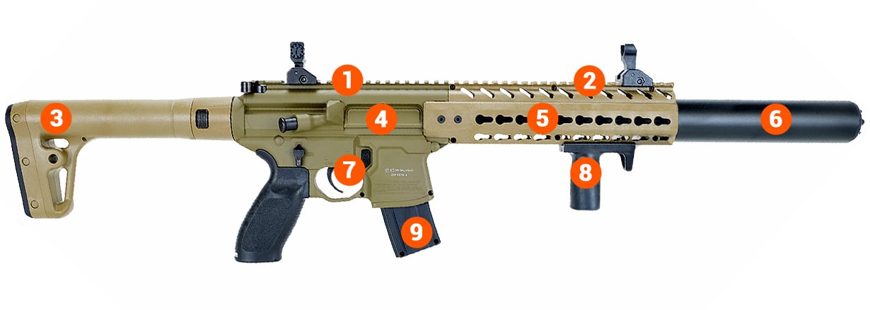 sig air rifle info tan