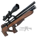 Kuzey K600 PCP air rifle Walnut Stock 8b
