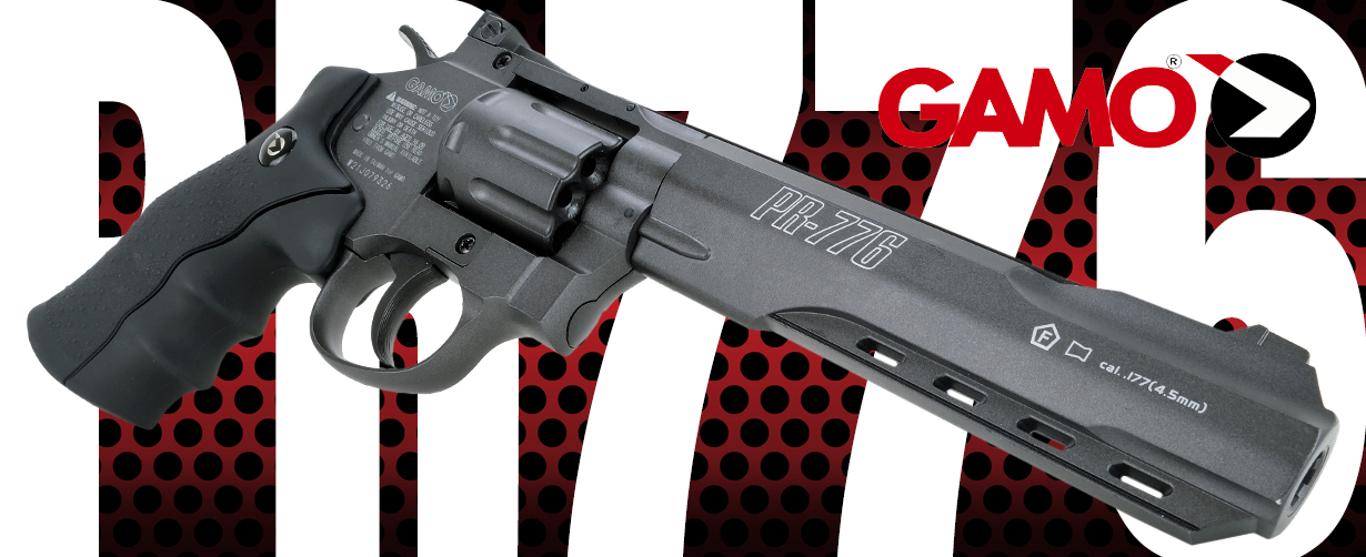 Pistola Gamo Pr776 Revolver Co2 8 Tiros Giratoria Automática