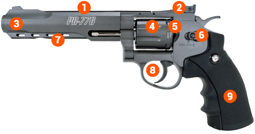 Gamo PR-776 Metal C02 Revolver Air Pistol - Pellet - South Yorkshire Airguns