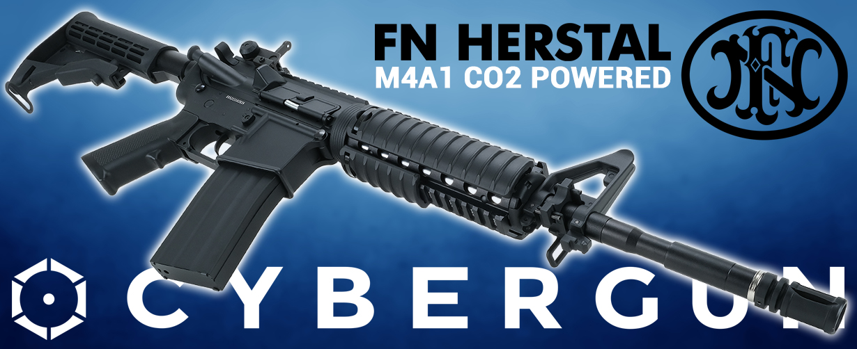 FN M4A1 CO2 POWERED AIR RIFLE BY CYBERGUN