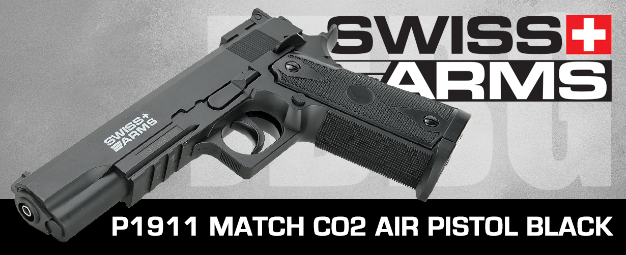 SWISS ARMS P1911 MATCH CO2 AIR PISTOL BLACK