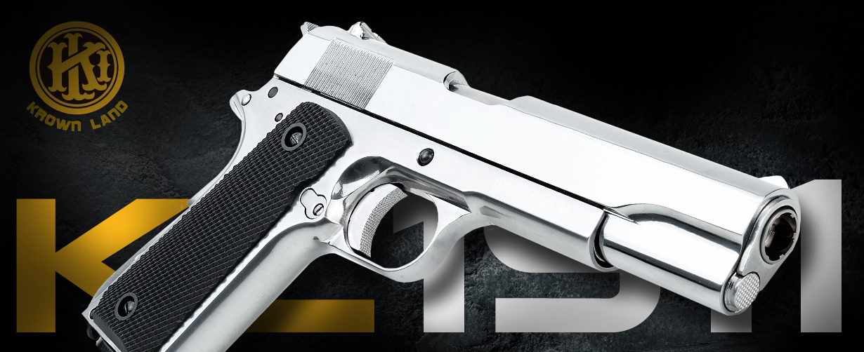 KL1911 Silver Platinum 4.5mm BB Air Pistol Just Air Guns