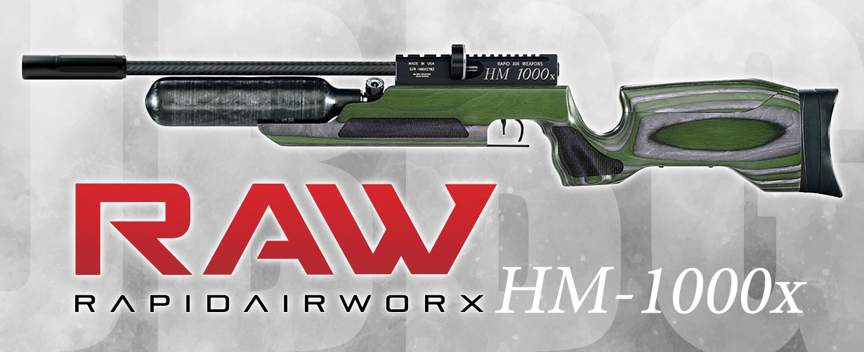 raw air rifle hm1000x green uk