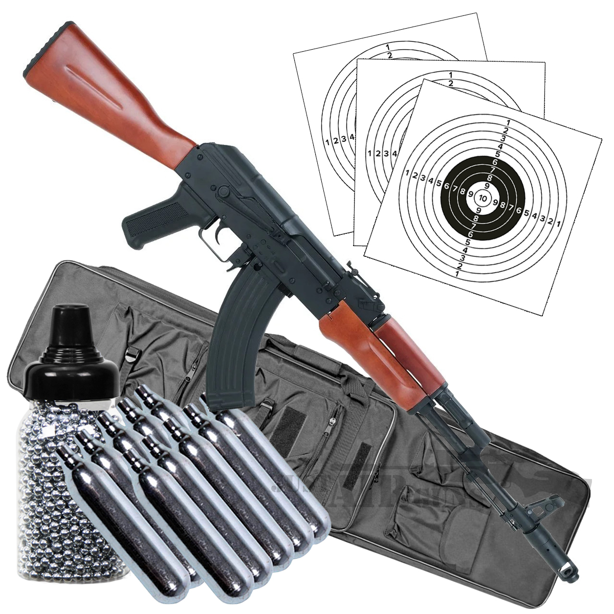 Kalashnikov AK74 CO2 Rifle Bundle Set - Just Air Guns