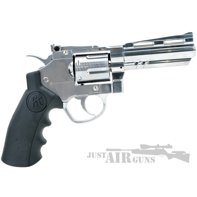 airgun revolver silver 4 2